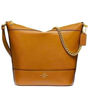 NWT Coach Paxton Pebble Leather Duffle Crossbody